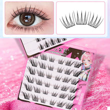 Load image into Gallery viewer, 6Rows Self Adhesive Indivudal Lashes Glue-free False Eyeash Natural Segmented False Lashes Cluster DIY Eyelash Extension Makeup