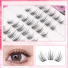Load image into Gallery viewer, 6Rows Self Adhesive Indivudal Lashes Glue-free False Eyeash Natural Segmented False Lashes Cluster DIY Eyelash Extension Makeup