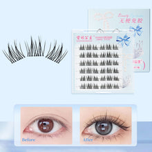 Load image into Gallery viewer, Ultra-thin Lashes Zero-touch Sunflower False Eyelashes Natural Clusters Lashes with Eyelash No-glue Self Adhesive Eyelashes Makeup