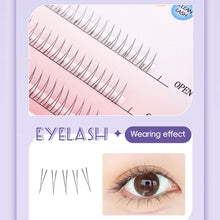 Load image into Gallery viewer, Soft Bottom Lashes Single Root Lower Eyelashes Wildcat False Eyelashes Grafting Collection Curly Natural Slender Lower Eyelashes