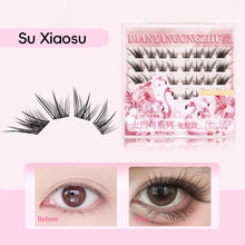 Load image into Gallery viewer, 6Rows Adhesive Free Segmented False Eyelashes Natural Single Cluster Ultra-fine Self-adhesive Novice False Eyelashes