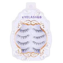 Load image into Gallery viewer, False Eyelashes Cat Eye Eyelashes Invisible Clear Band Lashes Lash Clusters Natural Lashes Extension Makeup 3D Lashes