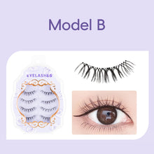 Load image into Gallery viewer, False Eyelashes Cat Eye Eyelashes Invisible Clear Band Lashes Lash Clusters Natural Lashes Extension Makeup 3D Lashes