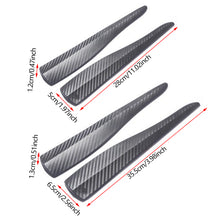Load image into Gallery viewer, 2Pcs Universal Car Bumper Corner Protector Front Rear Anti-Collision Rubber Strip Carbon Fiber Pattern Edge Guard Scratch Proof Self-Adhesive