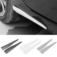 Load image into Gallery viewer, 2Pcs Universal Car Bumper Corner Protector Front Rear Anti-Collision Rubber Strip Carbon Fiber Pattern Edge Guard Scratch Proof Self-Adhesive