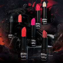 Load image into Gallery viewer, 7 Colors Glitter Lipstick Waterproof Long Lasting Diamond Pearlescent Metallic Lipstick Black Lipgloss Women Lips Halloween