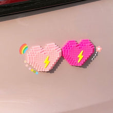 Load image into Gallery viewer, Cartoon Heart Car Sticker for Trunk Door Bumper Soft Rubber Anti-Collision Decal Cute Vehicle Exterior Decoration Self-Adhesive