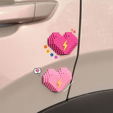 Load image into Gallery viewer, Cartoon Heart Car Sticker for Trunk Door Bumper Soft Rubber Anti-Collision Decal Cute Vehicle Exterior Decoration Self-Adhesive