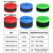 Load image into Gallery viewer, 2.3m TPU Bicycle Tire Liner Anti-Puncture Anti-Burst Protective Strip Mountain Road Bike Inner Tube Accessory for 26 29 Inch 700C