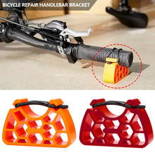 Load image into Gallery viewer, 2Pcs Multifunctional Bicycle Handlebar Repair Stand Bike Maintenance Bracket Clip-On Stabilizer for MTB Front Wheel Cycling Repair Tool