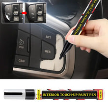 Load image into Gallery viewer, Black Car Interior Paint Repair Pen Touch-Up Fix Interior Button Steering Wheel Dashboard Scratches Repair Leather Seat Color Matchin