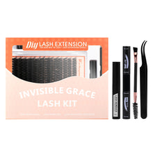 Load image into Gallery viewer, Eyelash Clusters Kit Large Capacity Thick D-curve Wispy Individual Lashes Natural DIY Cluster Eyelash Extensions Makeup Tool