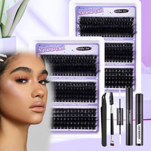 Load image into Gallery viewer, Individual Lashes 30-100D 240 Clusters Lashes Natural Look Mixed DIY Eyelash Extension Volume Lash Clusters Eyelashes Set