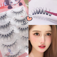 Load image into Gallery viewer, Manga Lashes Eyelash One Piece Eyelash Single Clusters Natural False Eyelashes Clear Transport Thin Stem Fake Eyelashes Makeup