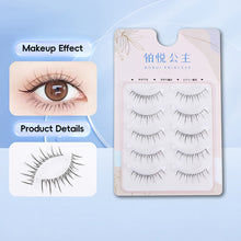 Load image into Gallery viewer, Simulated Thick Comic Transparent Steam Antique Cartoon False Eyelashes Wispy Cluster Natural False Eyelash Beauty Eye Makeup