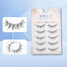 Load image into Gallery viewer, Simulated Thick Comic Transparent Steam Antique Cartoon False Eyelashes Wispy Cluster Natural False Eyelash Beauty Eye Makeup