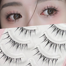 Load image into Gallery viewer, 5 Pairs 3D Volume Natural False Eyelashes Thin Band One-piece Fake Eyelashes Easy To Apply For Daily Makeup Party