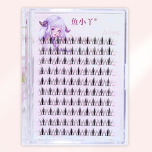 Load image into Gallery viewer, Natural DIY Lash Extension Manga 11mm DIY Cluster Segmented Lashes for Eye Makeup Eyelashes Natural Scroll Comics Eyelashes