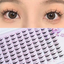 Load image into Gallery viewer, Natural DIY Lash Extension Manga 11mm DIY Cluster Segmented Lashes for Eye Makeup Eyelashes Natural Scroll Comics Eyelashes