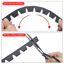 Load image into Gallery viewer, 8Pcs 35cm x 2.8cm Car Front Bumper Guard Anti-Scratch Kit Scrape Protect Skid Plate Automobile Front Lip Anti-collision Decorative Strip
