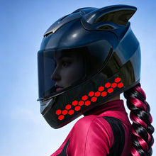 Load image into Gallery viewer, 24.5cmx9.3cm Motorcycle Helmets Reflective Invisible Stickers Simple And Effective Reflective Tape For Helmets Bikes