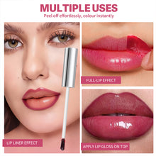 Load image into Gallery viewer, Matte Peel Off Lip Gloss Durable Waterproof Easy Color Tear Lipliner Long-lasting Plump Lips Non-stick Cup Lip Gloss Cosmetics