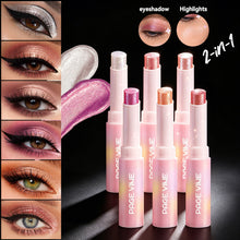 Load image into Gallery viewer, Glitter Eye Shadow Stick Highlighter Eye Makeup Stick Long-lasting Pearl Eye Makeup Shimmer Eye Shadow Stick Face Cosmetics