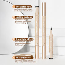 Load image into Gallery viewer, 2 in 1 Seal Eyeliner Liquid Eyeliner Pen Fast Drying Non Smudging Waterproof Sweat Resistan Eyeliner Stamp Pen Makeup Cosmetic