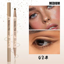 Load image into Gallery viewer, Brown Double Head Eyeliner Freckle Pen Smooth Natural Color Waterproof Freckle Seal Freckle Stamp Women Makeup Cosmetic