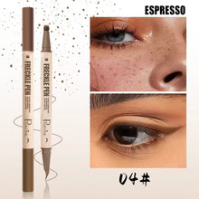 Load image into Gallery viewer, Brown Double Head Eyeliner Freckle Pen Smooth Natural Color Waterproof Freckle Seal Freckle Stamp Women Makeup Cosmetic