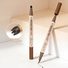 Load image into Gallery viewer, Brown Double Head Eyeliner Freckle Pen Smooth Natural Color Waterproof Freckle Seal Freckle Stamp Women Makeup Cosmetic