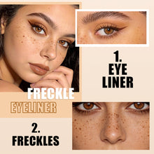 Load image into Gallery viewer, Brown Double Head Eyeliner Freckle Pen Smooth Natural Color Waterproof Freckle Seal Freckle Stamp Women Makeup Cosmetic