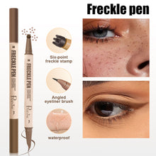 Load image into Gallery viewer, Brown Double Head Eyeliner Freckle Pen Smooth Natural Color Waterproof Freckle Seal Freckle Stamp Women Makeup Cosmetic