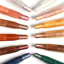 Load image into Gallery viewer, 12 Colors Facial Multi-purpose Pearlescent Eyeliner Color Glitter Waterproof Long-Lasting Eye Makeup Silkworm Pen Liner