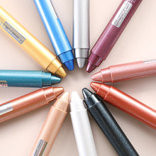 Load image into Gallery viewer, 12 Colors Eyeshadow Stick Waterproof Long Lasting Eye Shadow Pencil Creamy Shimmer Matte Eyeshadow Makeup Set with Sharpener i