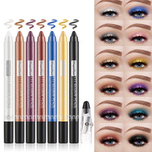 Load image into Gallery viewer, 12 Colors Eyeshadow Stick Waterproof Long Lasting Eye Shadow Pencil Creamy Shimmer Matte Eyeshadow Makeup Set with Sharpener i
