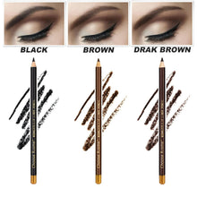 Load image into Gallery viewer, Eyebrow Pencil with Sharpener Waterproof Sweatproof Smudge Proof Matte Finish Long Lasting Natural Brow Pencil