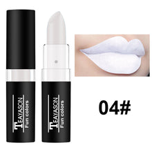Load image into Gallery viewer, Black White Green Purple Lipstick Matte Gothic Halloween Vampire Lipstick Long Lasting Waterproof Dark Black Lipstick for Cosplay Party