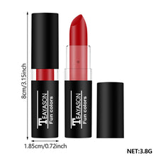 Load image into Gallery viewer, Black White Green Purple Lipstick Matte Gothic Halloween Vampire Lipstick Long Lasting Waterproof Dark Black Lipstick for Cosplay Party