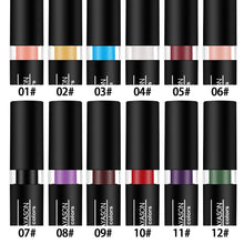 Load image into Gallery viewer, Black White Green Purple Lipstick Matte Gothic Halloween Vampire Lipstick Long Lasting Waterproof Dark Black Lipstick for Cosplay Party