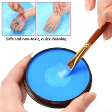 Load image into Gallery viewer, 30g Water Soluble Face Body Paint Cream Highly Pigmented Face Painting Makeup for Halloween Cosplay Stage Performance Adults Kids Safe Non-Toxic Easy Clean