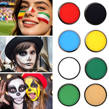 Load image into Gallery viewer, 30g Water Soluble Face Body Paint Cream Highly Pigmented Face Painting Makeup for Halloween Cosplay Stage Performance Adults Kids Safe Non-Toxic Easy Clean