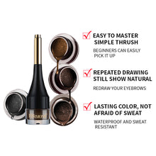 Load image into Gallery viewer, Air Cushion Eyebrow Cream Waterproof Smudge Proof Long Lasting Natural Look Brow Pomade Sweat Resistant Easy to Use Eyebrow Tint