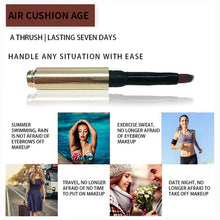 Load image into Gallery viewer, Air Cushion Eyebrow Cream Waterproof Smudge Proof Long Lasting Natural Look Brow Pomade Sweat Resistant Easy to Use Eyebrow Tint