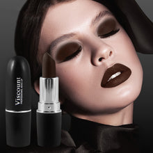 Load image into Gallery viewer, Black Lipstick Matte Gothic Halloween Vampire Lipstick Long Lasting Waterproof Dark Black Lipstick for Cosplay Party