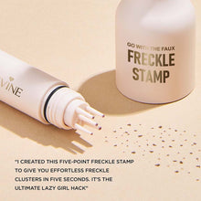Load image into Gallery viewer, 2-in-1 Freckle Stamp Pen Waterproof Smudge Proof Long Lasting Liquid Freckles Makeup Double-Ended Fake Freckle & Mole Pen Natural Look
