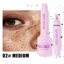 Load image into Gallery viewer, Quick Dry Freckle Stamp Pen Waterproof Long Lasting Fake Freckles Makeup Pen Natural Sun-kissed Freckle Tattoo Pen for Face Daily Use