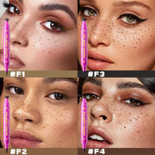 Load image into Gallery viewer, 3-in-1 Freckle Stamp Pen Eyeliner Pencil Waterproof Long Lasting Fake Freckles Makeup Double-Ended Liquid Freckle Pen Natural Sun-kissed Look