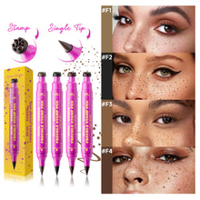 Load image into Gallery viewer, 3-in-1 Freckle Stamp Pen Eyeliner Pencil Waterproof Long Lasting Fake Freckles Makeup Double-Ended Liquid Freckle Pen Natural Sun-kissed Look