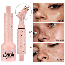 Load image into Gallery viewer, Quick Dry Freckle Stamp Pen Waterproof Long Lasting Fake Freckles Makeup Pen Natural Sun-kissed Freckle Tattoo Pen for Face Daily Use